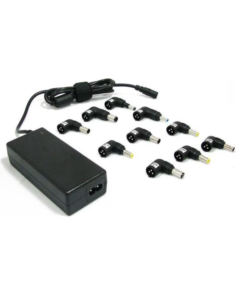 LEOTEC Cargador de Portatil - 70W- Automatico- 10 Conectores- Voltaje 15-20V