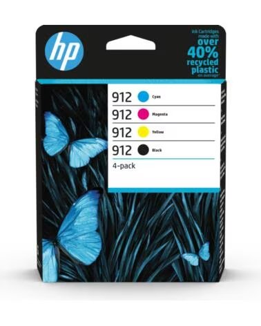 HP Cartucho tinta 912 pack ahorro negro cian magenta amarillo