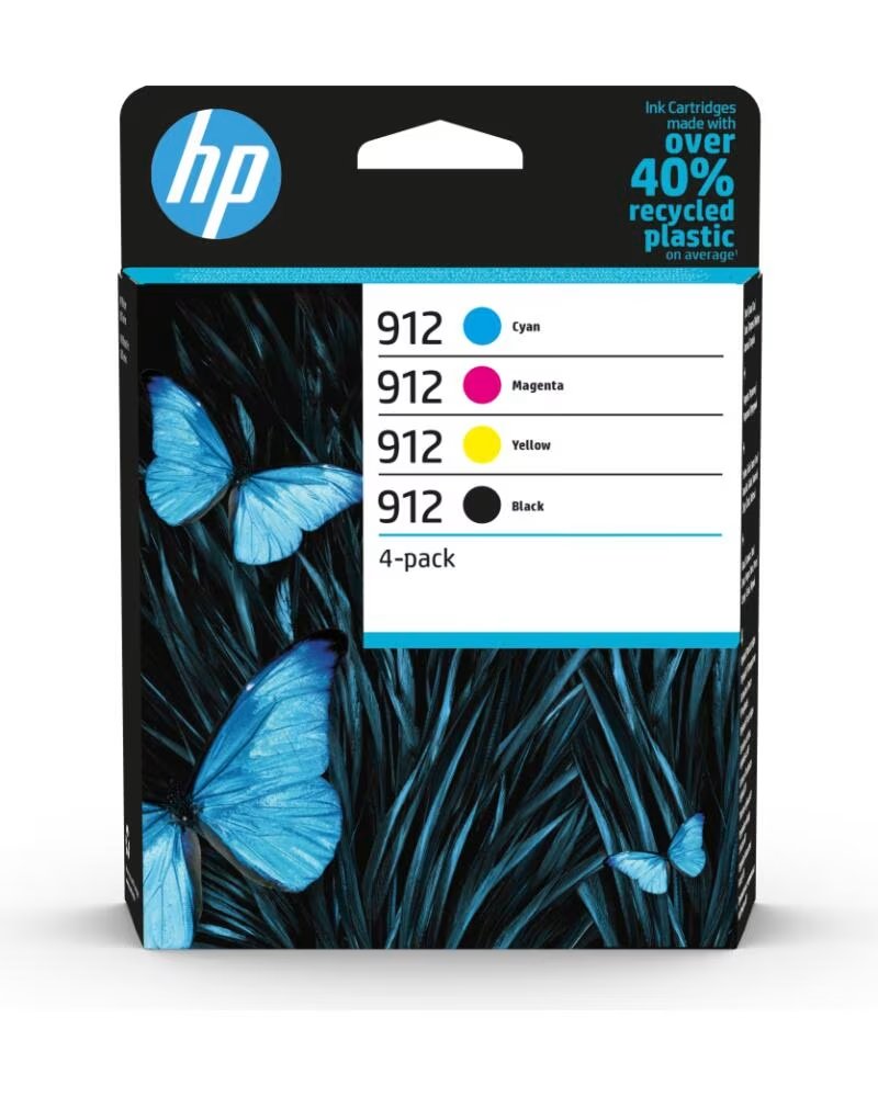 HP Cartucho tinta 912 pack ahorro negro cian magenta amarillo
