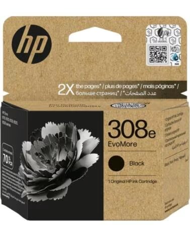 HP Cartucho tinta 308e evomore negro 320p