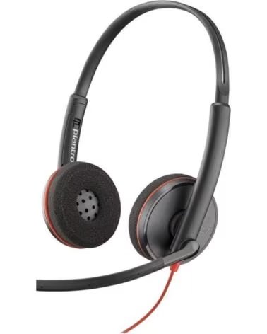 POLY Auriculares blackwire 3220 estereo usb - c adaptador usb - c - a bulk