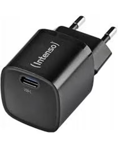 INTENSO Cargador de pared w30c² gan 30w usb tipo c negro