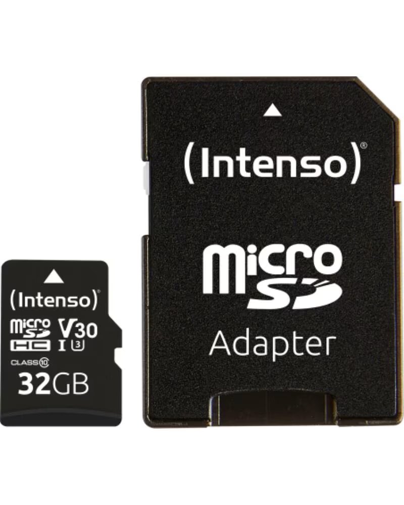 INTENSO Tarjeta memoria micro sd 32gb profesional v30 adaptador sd