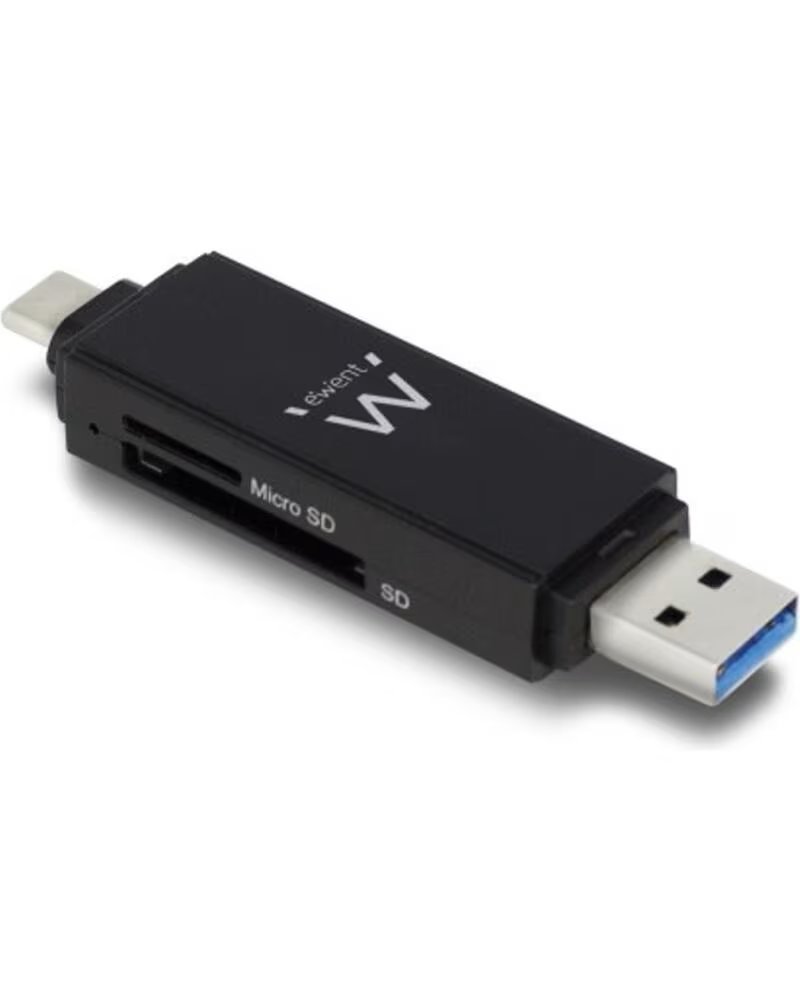EWENT Lector de tarjetas compacto usb 3 1 gen 1 tipo c - tipo a