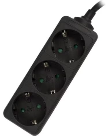 EWENT Regleta 3 tomas shucko y 1 5 metros de cable