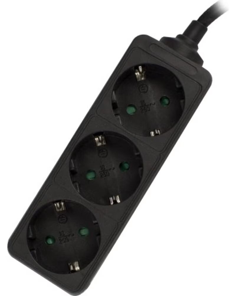 EWENT Regleta 3 tomas shucko y 1 5 metros de cable