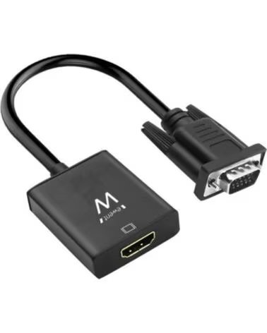 EWENT Cable adaptador vga a hdmi con audio - macho - hembra