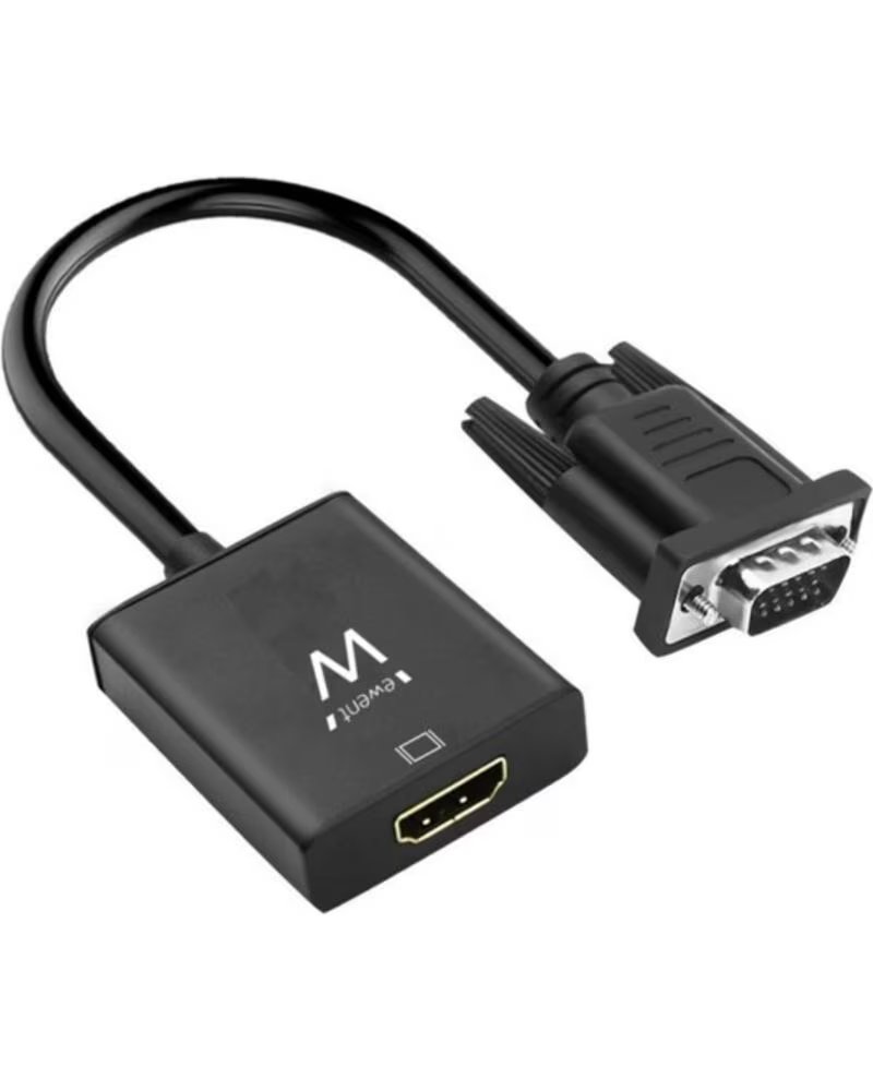 EWENT Cable adaptador vga a hdmi con audio - macho - hembra