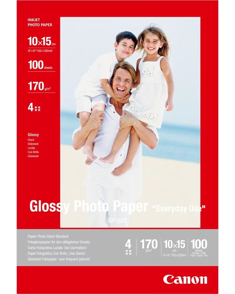 CANON Papel fotografico gp - 501 10x15cm 100 hojas