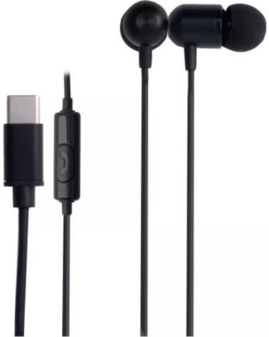 FONESTAR Auriculares intrauditivos x3 - nc - microfono - usb tipo c - negro