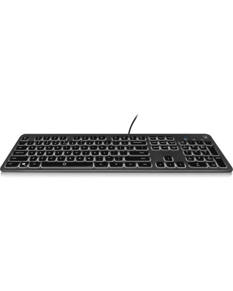 EWENT Teclado usb multimedia ew3269 con retroiluminacion