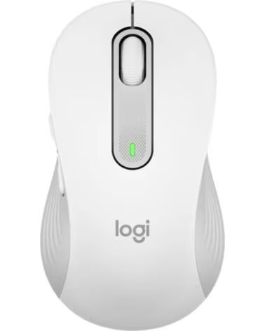 LOGITECH Mouse raton m650 grande optico wireless inalambrico blanco crudo