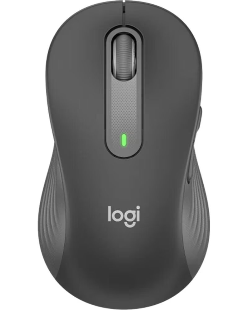 LOGITECH Mouse raton m650 para zurdos optico wireless inalambrico negro
