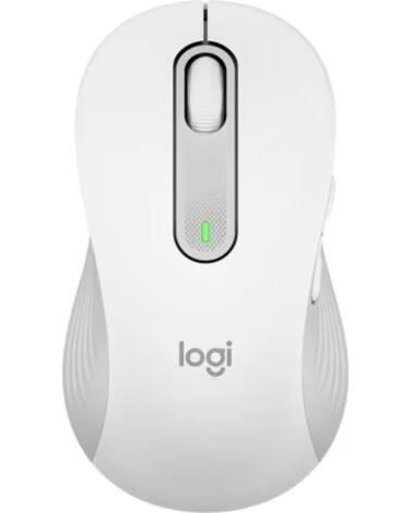LOGITECH Mouse raton m650 para zurdos optico wireless inalambrico blanco crudo