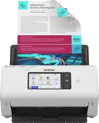BROTHER Escaner sobremesa ads - 4700w - 80ppm - duplex automatico - usb 3 0 - usb 2 0 - red - wifi - wifi direct - adf 80 hojas