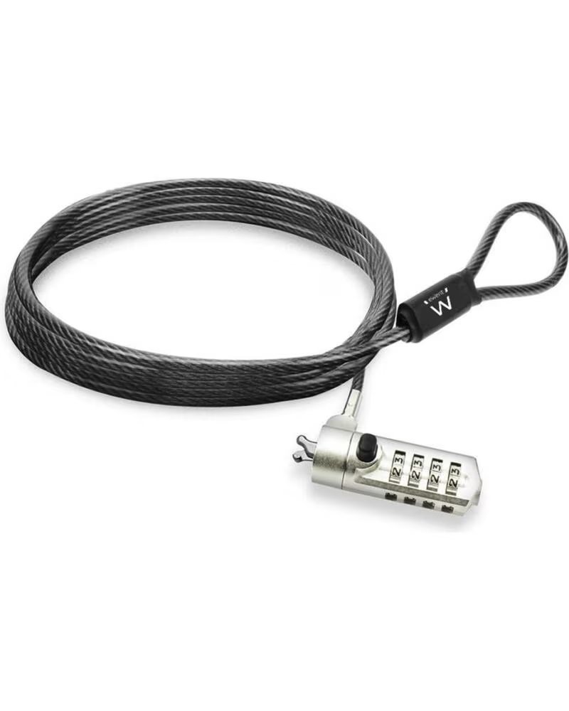 EWENT Cable de seguridad con candado ew1243 para portatil con combinacion de numeros