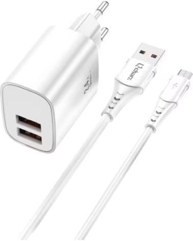 QCHARX INTERNATIONAL Kit cargador qcharx apolo 24a cable usb a micro usb blanco