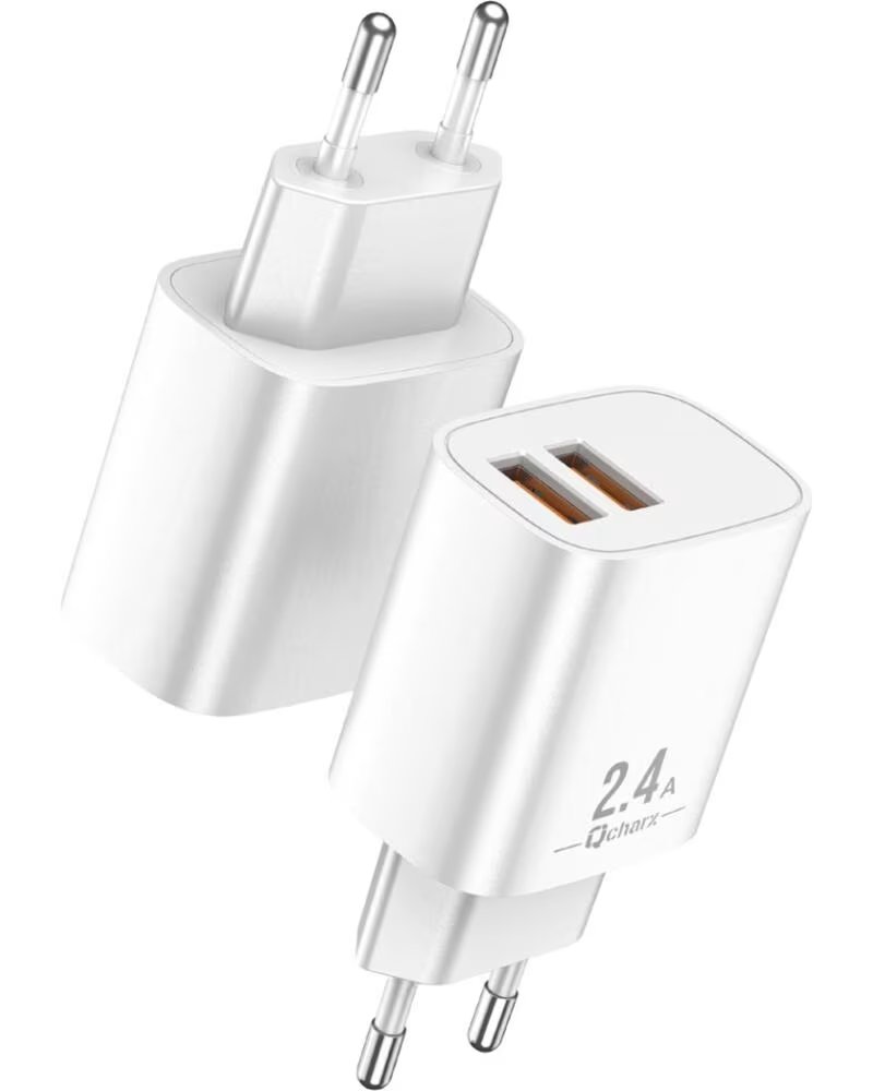QCHARX INTERNATIONAL Cargador qcharx apolo 2 4a 2 puerto usb a blanco