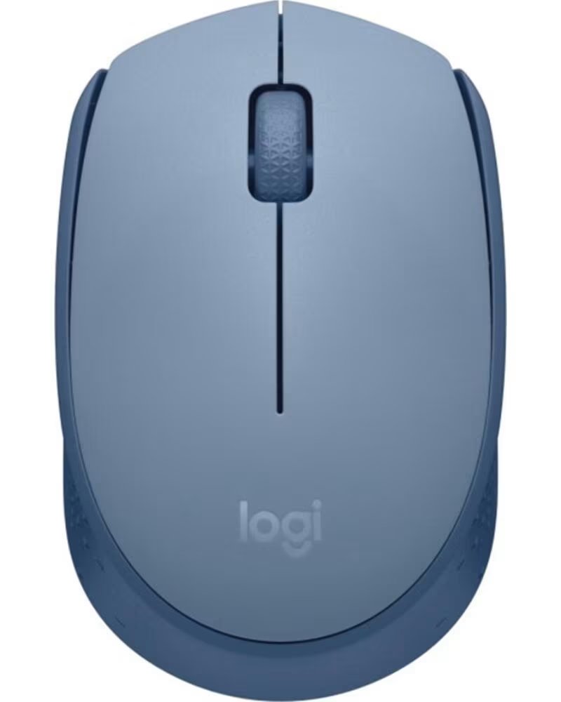 LOGITECH Mouse raton m171 optico wireless inalambrico gris azulado