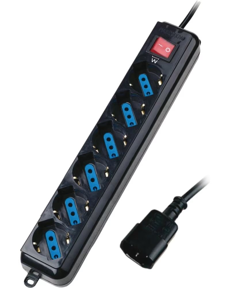 EWENT Regleta para sai protector contra sobre tensiones conector iec - x6 salidas