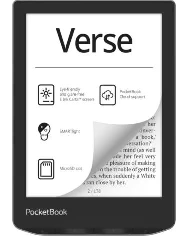 POCKETBOOK READERS LIVRO ELETRÓNICO EBOOK VERSE 6 POLEGADAS 8GB CINZENTO NÉVOA