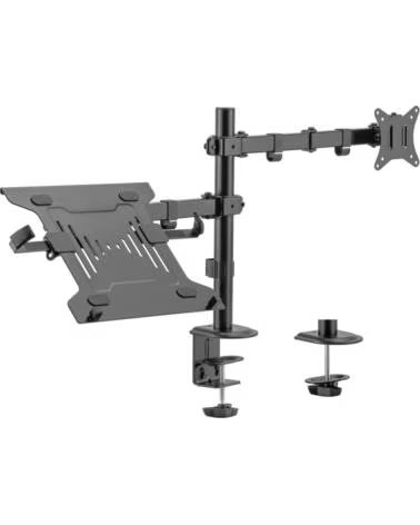 EWENT Soporte de escritorio ew1519 para monitor hasta 34 pulgadas y portatil hasta 15 6 pulgadas carga maxima 9kg