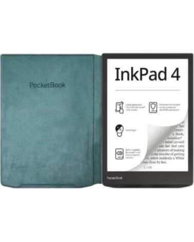 POCKETBOOK READERS Pocketbook funda 743 flip cover verde oceano version ww para inkpad 4 - inkpad color 2 y 3