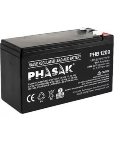 PHASAK Bateria phb 1209 compatible para sais 9ah 12v acido - plomo