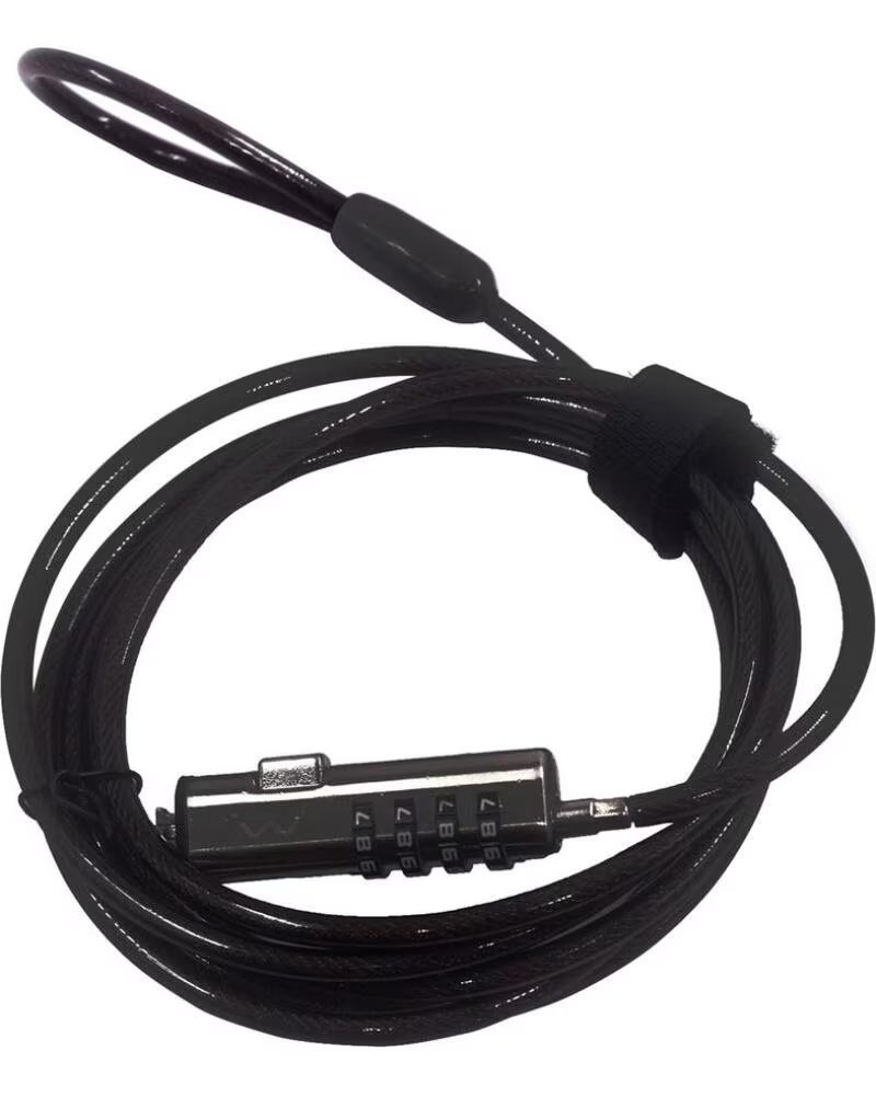EWENT Cable de seguridad para portatil - combinacion 4 digitos 1 8m