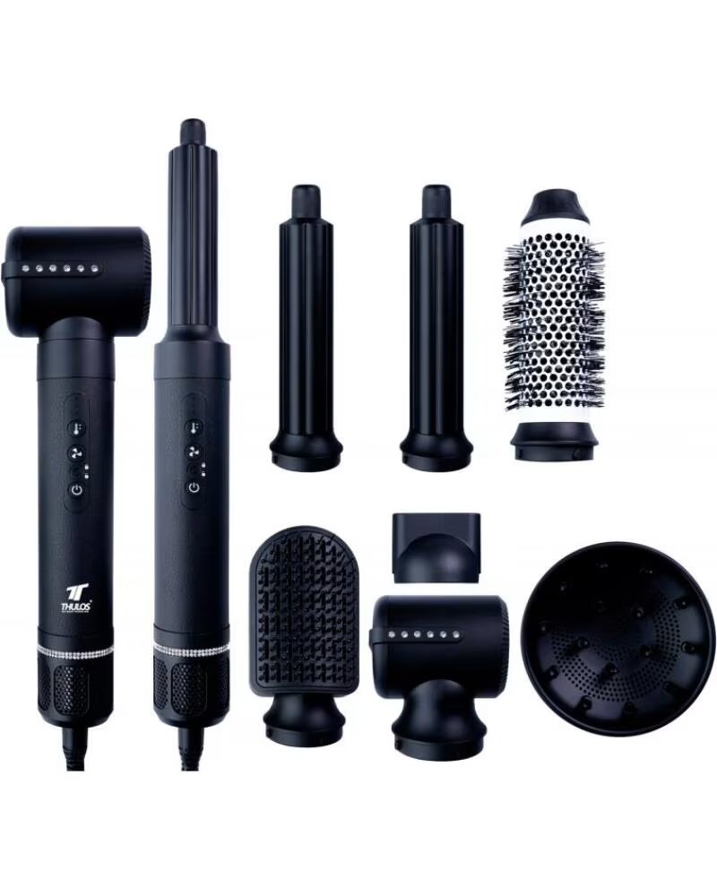 THULOS ASCIUGACAPELLI 7 IN 1 TH-BY25 NERO 1400W