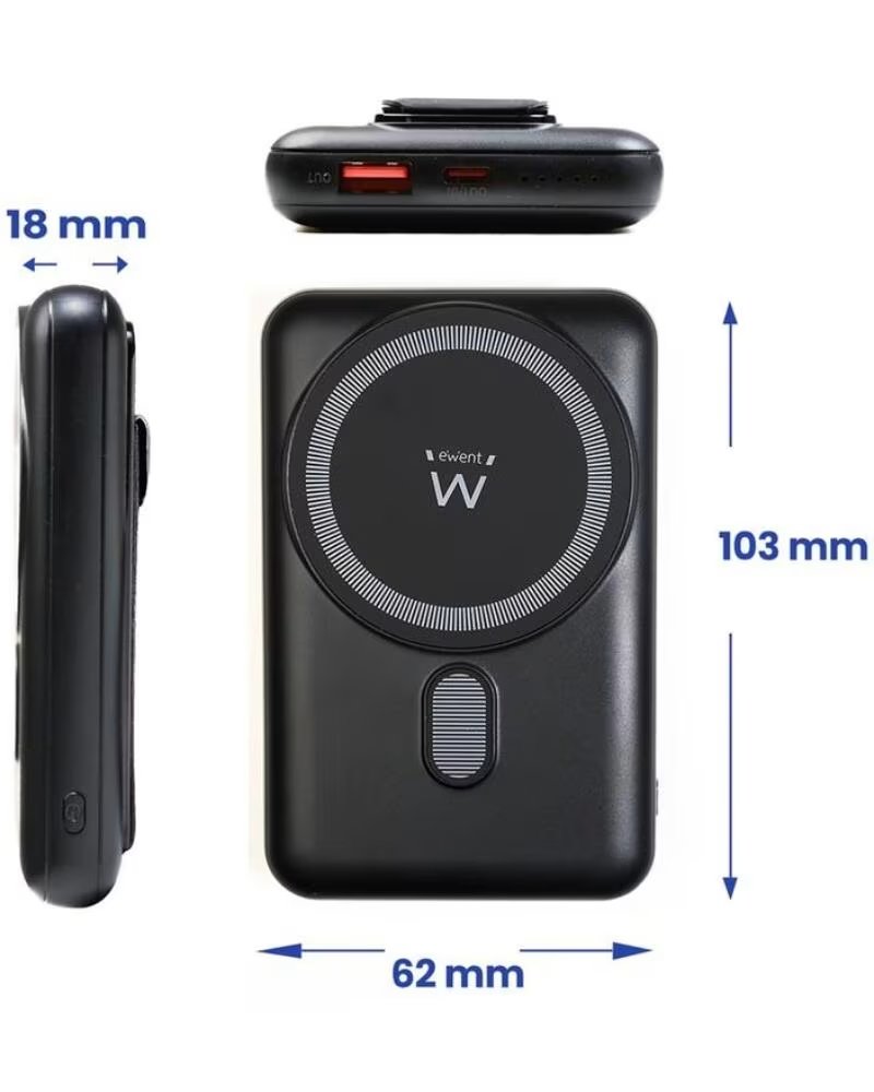 EWENT Powerbank ew1162 wireless magsafe 10000mah