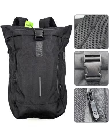 EWENT Mochila unisex trendy roll para portatil 17 3 pulgadas negra