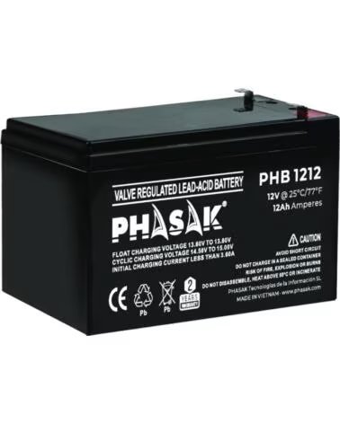 PHASAK Bateria phb 1212 compatible para sais 12ah 12v acido - plomo