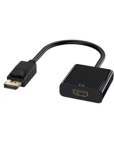 EWENT Cable displayport a hdmi 0 15m - macho - hembra - negro