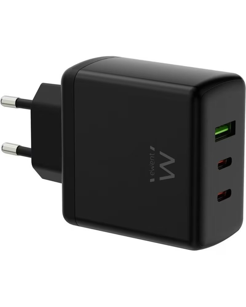 EWENT Cargador ew1331 65w 2x usb tipo c 1x usb tipo a