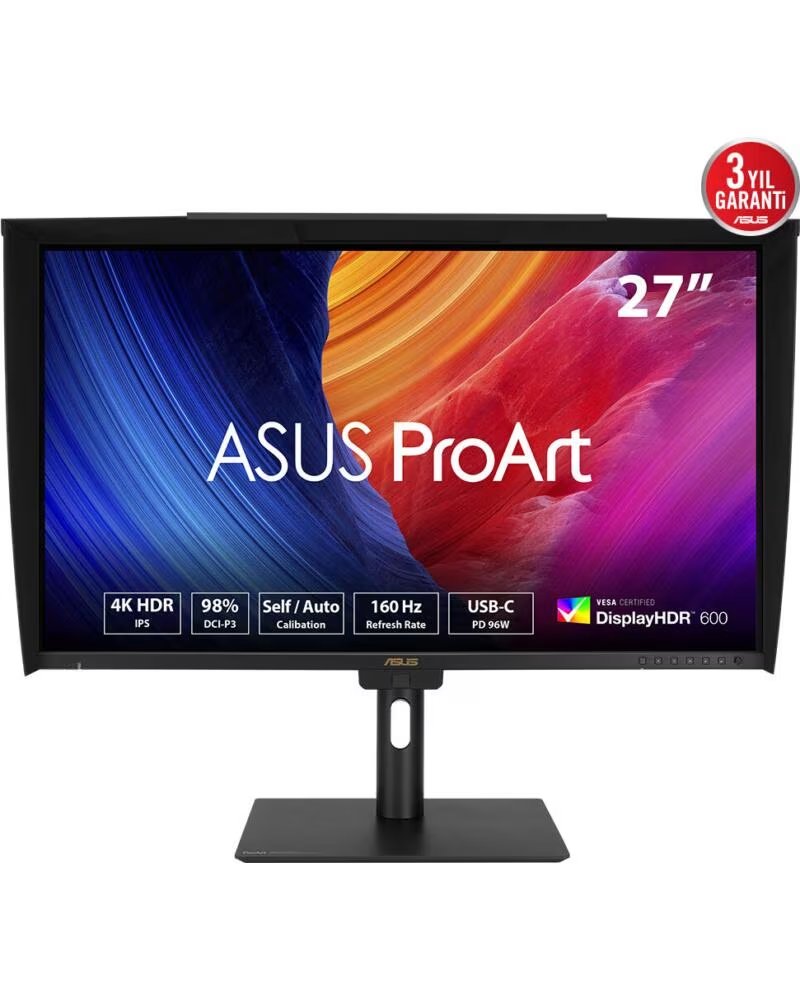 ASUS Monitor led 27 pulgadas proart pa27ucge ips - 4k uhd - dp - hdmi - usb tipo c - 160hz - 1ms - vesa 100x100