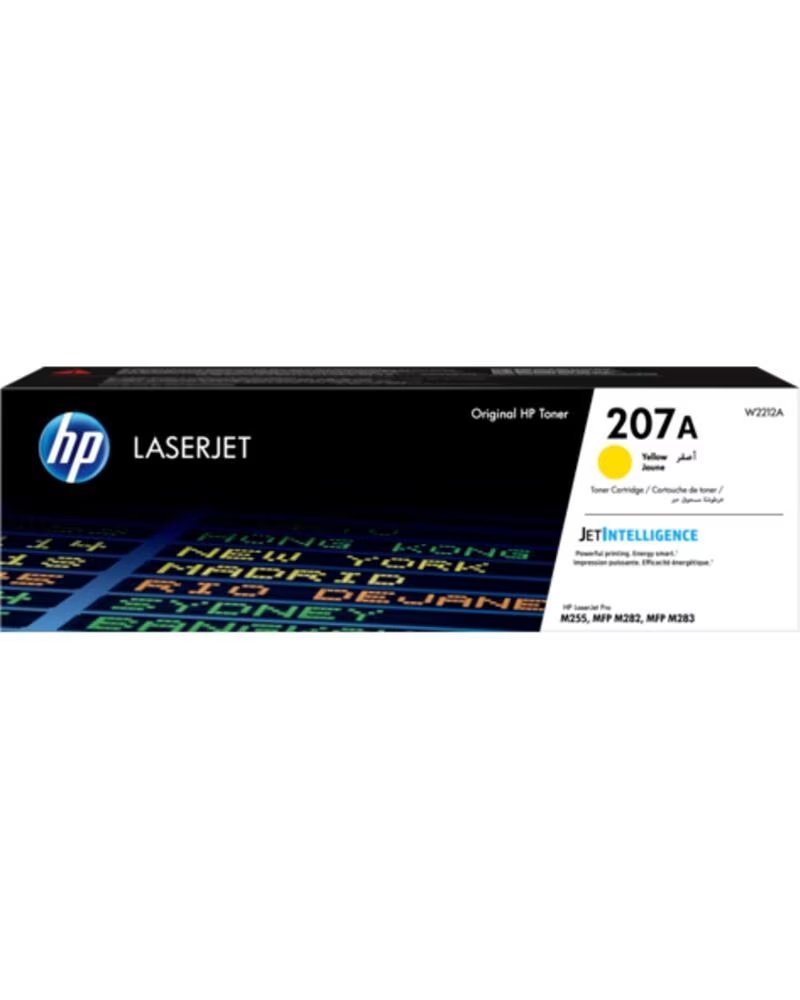 HP Toner 207a w2212a amarillo 1250 paginas
