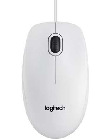 LOGITECH Mouse raton b100 optico usb 2 0 blanco