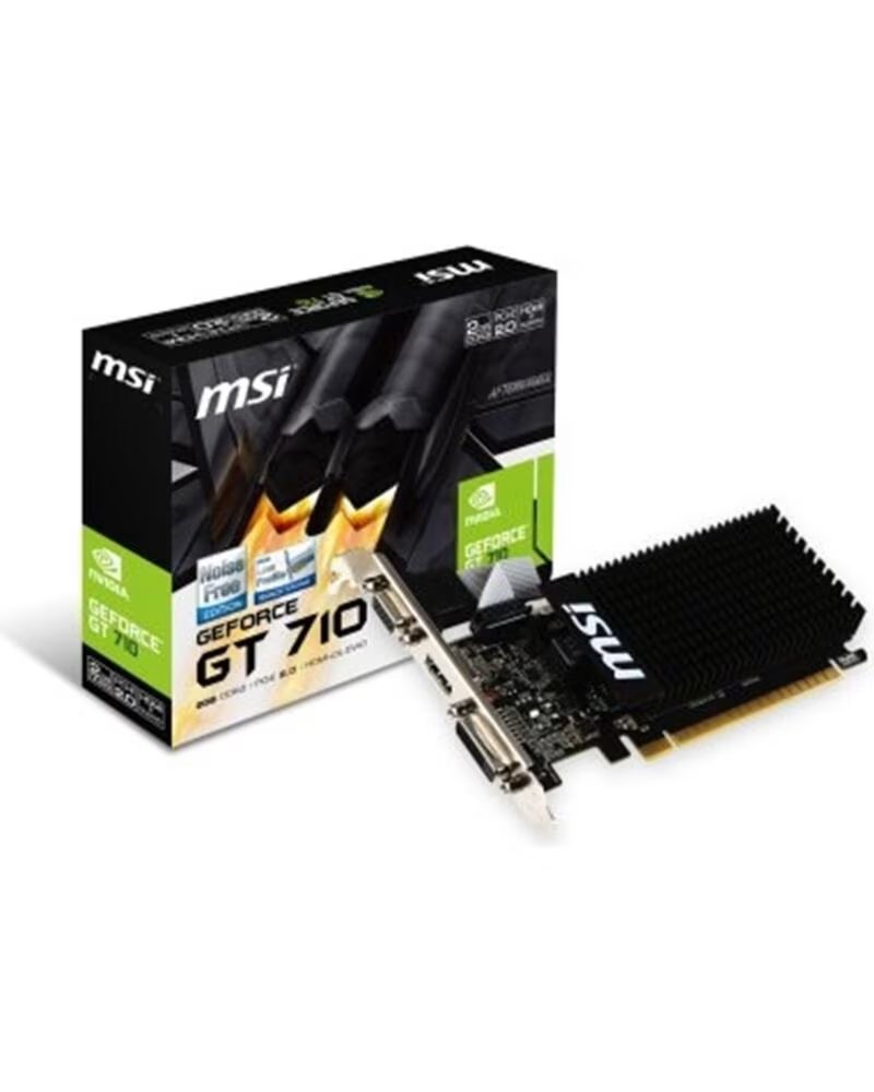 MSI Tarjeta grafica gt 710 2gd3h lp 2gb gddr3 - hdmi - dvi - d - vga