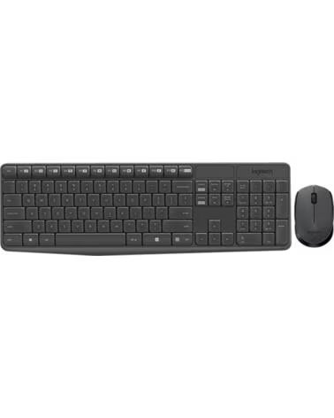 LOGITECH Teclado mouse mk235 inalambrico ingles internacional