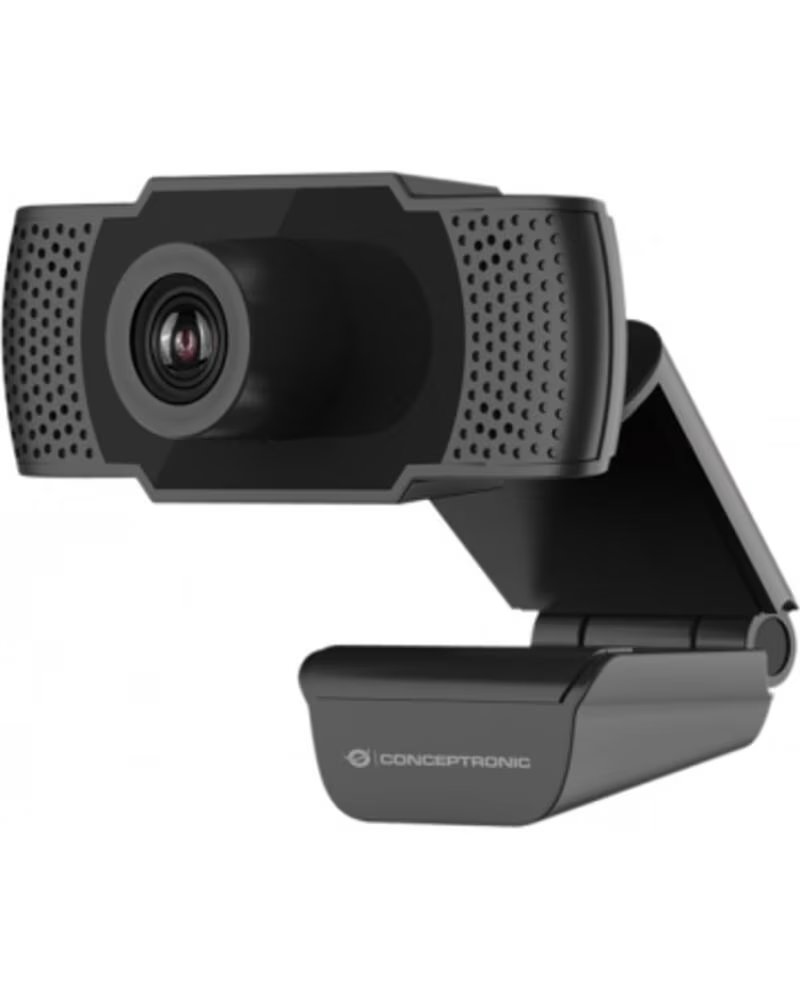 CONCEPTRONIC Webcam fhd amdis01b - 1080p - usb - 30 fps - angulo vision 90º - foco manual - microfono integrado