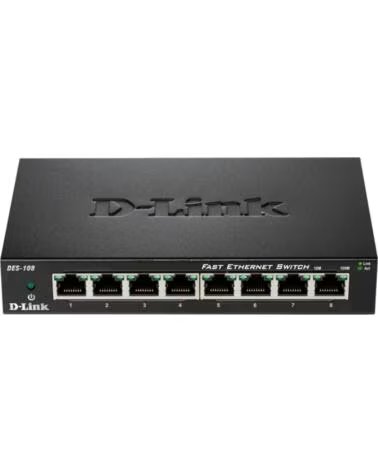 DLINK Switch 8 puertos 10 - 100 fast ethernet d - link