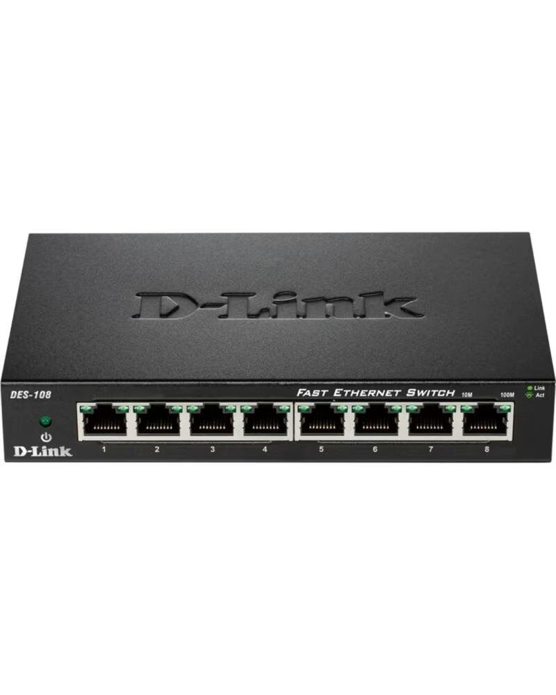 DLINK Switch 8 puertos 10 - 100 fast ethernet d - link