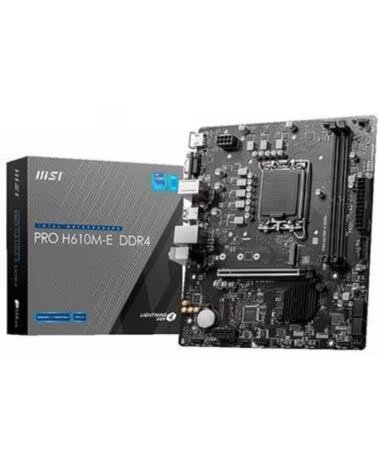 MSI Placa base 1700 pro h610m - e ddr4 atx - 2x ddr4 - 4x sata3 - 2x usb 3 2 - 4x usb 2 0 911 - 7d48 - 007