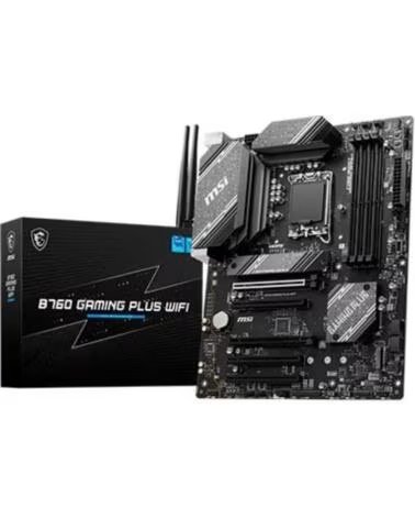 MSI Placa base 1700 b760 gaming plus wifi atx - 4x ddr5 - 4x sata3 - 2x usb 3 2 - 1x usb tipo c - 4x usb 2 0 911 - 7d98 - 007