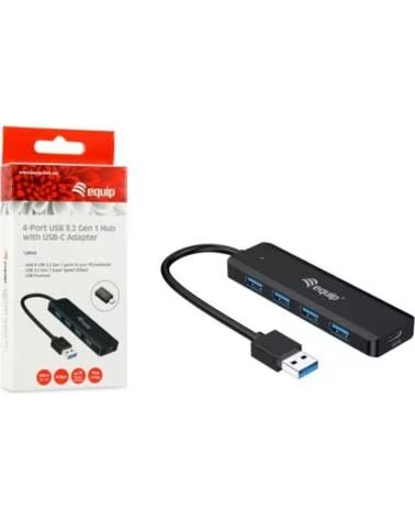 EQUIP Hub usb life a 4 x usb 3 2 - 1 x usb tipo c adaptador usb tipo c
