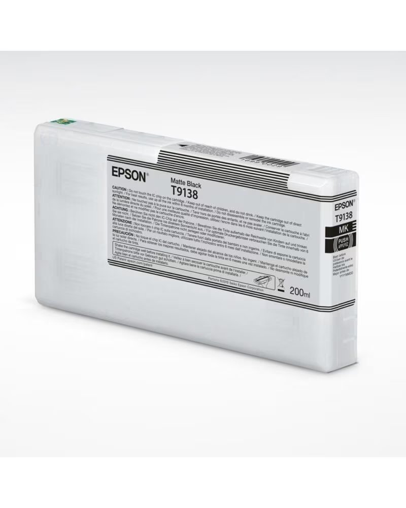 EPSON Cartucho tinta t9138 negro mate 200ml