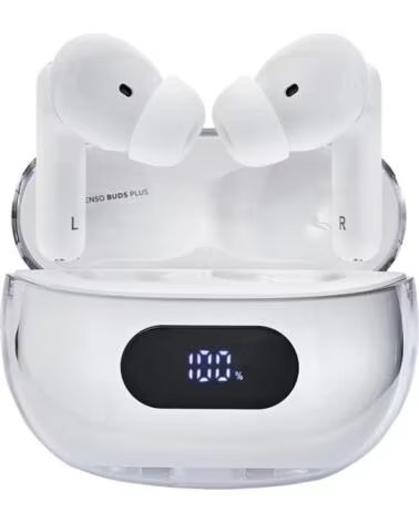 INTENSO Auriculares bluetooth buds plus tws ancenc blanco