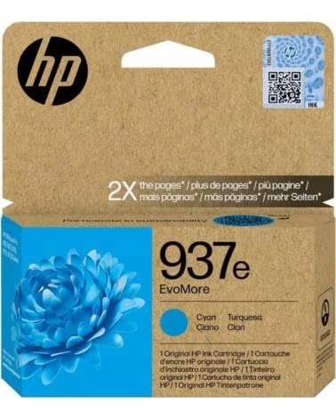 HP Cartucho tinta 937e cian officejet pro 9110b - 9120