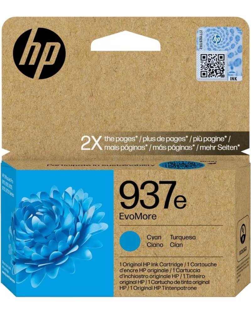 HP Cartucho tinta 937e cian officejet pro 9110b - 9120